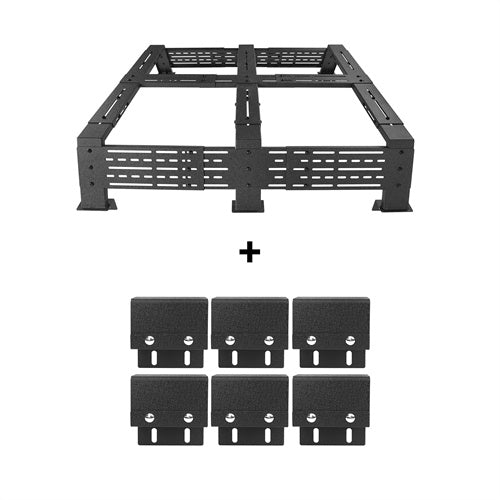 12.2" High Overland Bed Rack (Toyota Tacoma & Tundra) - LandShaker