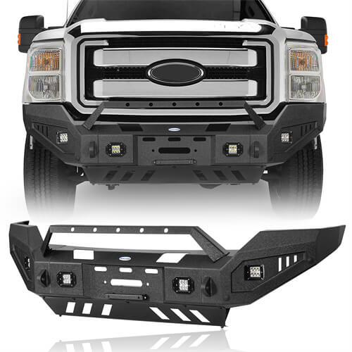 Aftermarket Front & Rear Bumper For 2011-2016 Ford F-250 - LandShaker4x4