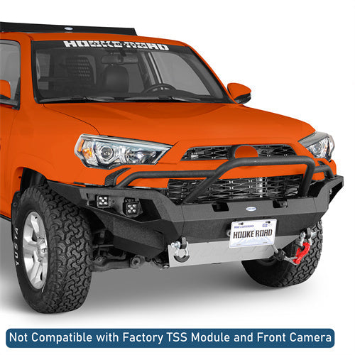 Aftermarket Full-Width Front Bumper w/ LED Spot Lights For 2014-2024 Toyota 4Runner - LandShaker4x4