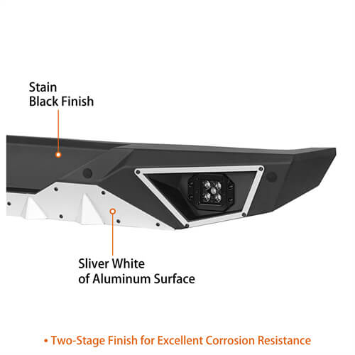 Road Trip Aluminum Rear Bumper For 2018-2024 Jeep Wrangler JL - LandShaker