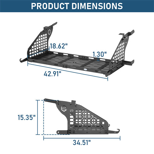Rear Window Molle Panel & Interior Cargo Rack Kit For 2003-2010 Porsche Cayenne 955/957 - Landshaker4x4