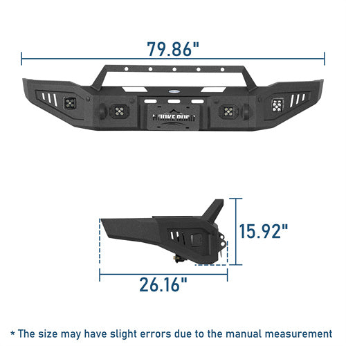 Front Bumper For 2015-2019 Chevy Silverado 2500HD/3500HD - Landshaker4x4