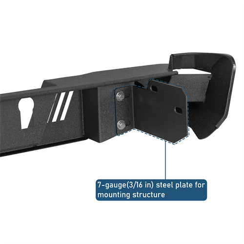 Off-Road Guardian Ⅰ Rear Bumper For 2015-2022 Chevy Colorado GMC Canyon (Excluding ZR2 Models) - Landshaker4x4