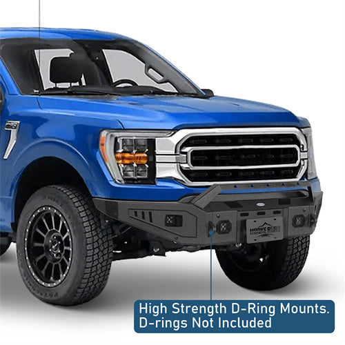 Discovery Ⅰ Front Bumper w/ LED Spotlights For 2021-2023 Ford F-150 (Excluding Raptor) - LandShaker