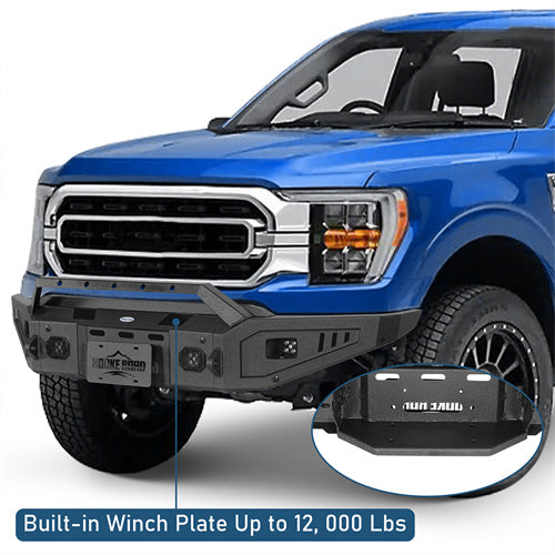 Discovery Ⅰ Front Bumper w/ LED Spotlights For 2021-2023 Ford F-150 (Excluding Raptor) - LandShaker