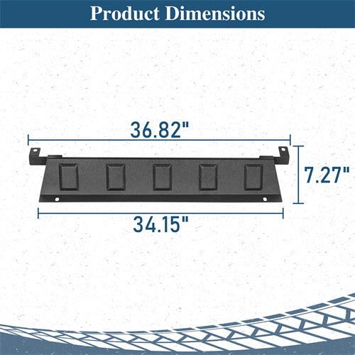 Off-road Front Bumper For 2018-2025 Jeep Wrangler JL & Gladiator JT - Landshaker4x4