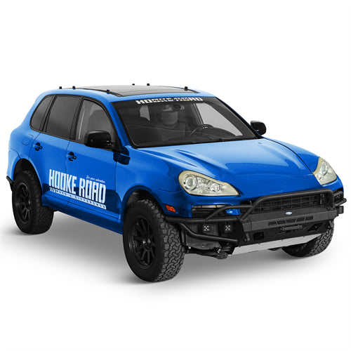 Tube Front Bumper w/ 4 LED Spot Lights For 2008-2010 Porsche Cayenne 957 - Landshaker4x4