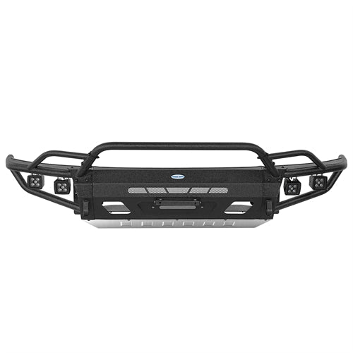 Tube Front Bumper w/ 4 LED Spot Lights For 2008-2010 Porsche Cayenne 957 - Landshaker4x4