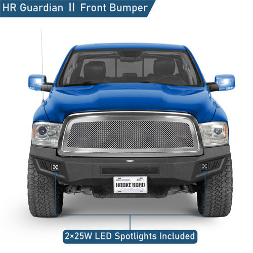 Road Trip Front Bumper w/ LED spotlights included For 2009-2012 Ram 1500 - LandShaker