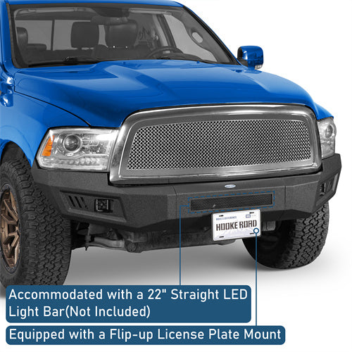 Road Trip Front Bumper w/ LED spotlights included For 2009-2012 Ram 1500 - LandShaker