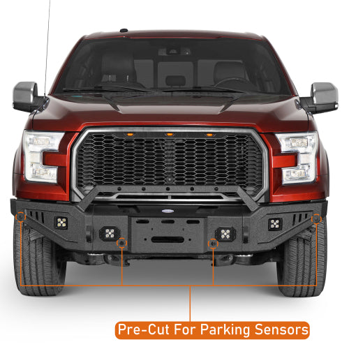 Full-Width Front Bumper (15-17 Ford F-150, Excluding Raptor) - LandShaker
