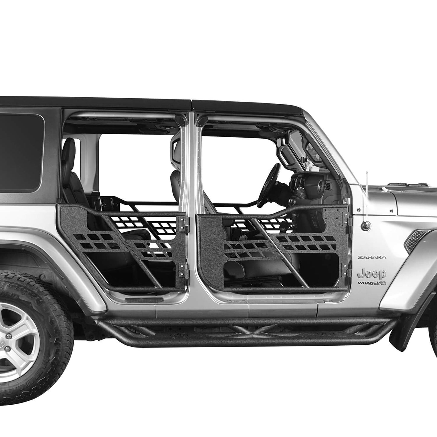 4 Door Tubular Door & Side Steps(18-25 Jeep Wrangler JL)-LandShaker