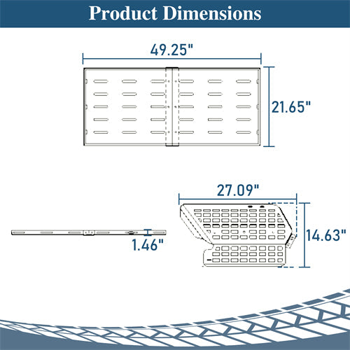 Rear Window Molle Panel & Interior Cargo Rack Kit For 2003-2009 Toyota 4Runner - Landshaker4x4