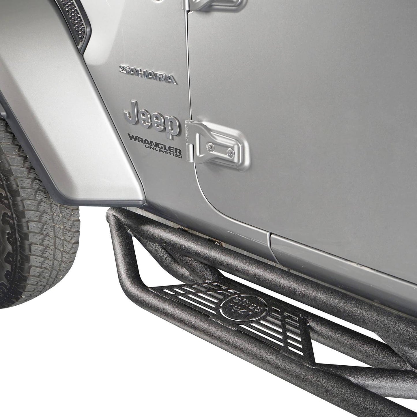 Tube Side Steps Running Boards w/SINCE 1941 Inch Logo(18-25 Jeep Wrangler JL 4 Door)-LandShaker