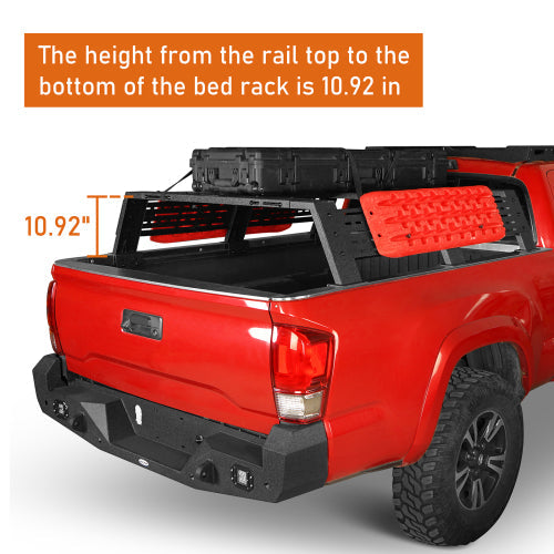 12.2" High Overland Bed Rack (Toyota Tacoma & Tundra) - LandShaker