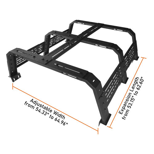 18.8" High Overland Bed Rack (Ford F-150 & Raptor & Dodge Ram 1500 & Chevy Silverado 1500 & GMC Sierra 1500) - LandShaker