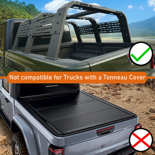 18.8" High Overland Bed Rack (Ford Ranger & GMC Canyon & Chevrolet Colorado & Jeep Gladiator JT) - LandShaker