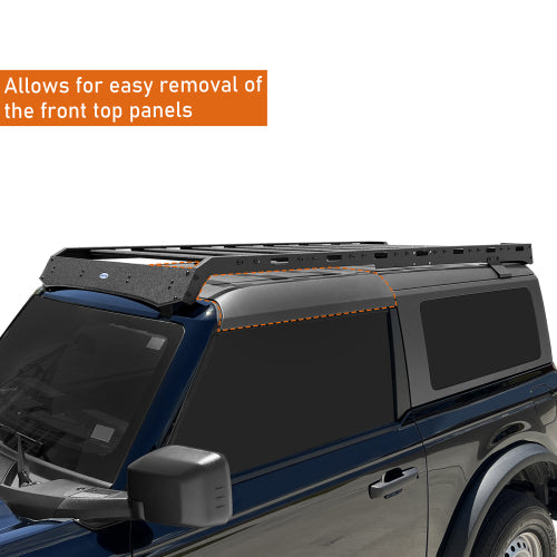 Overland Aluminum Roof Rack (21-24 Ford Bronco 2-Door Hardtop) - LandShaker