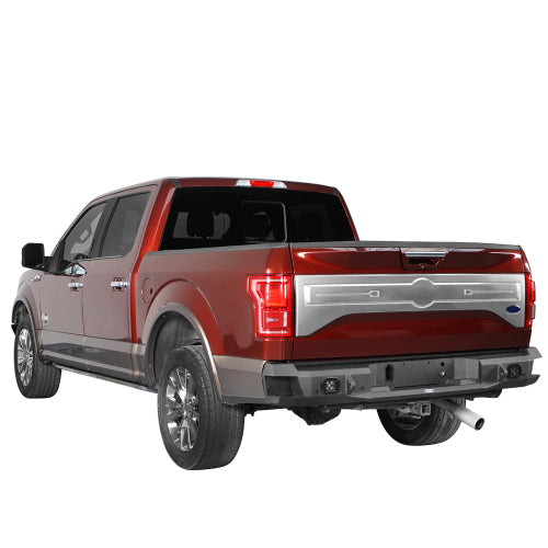 15-17 Ford F-150 Rear Bumper w/25W Spotlight (Excluding Raptor) - LandShaker