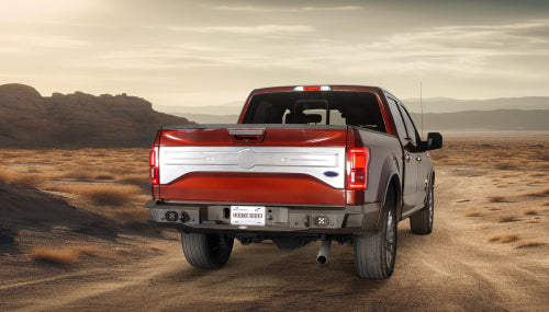15-17 Ford F-150 Rear Bumper w/25W Spotlight (Excluding Raptor) - LandShaker
