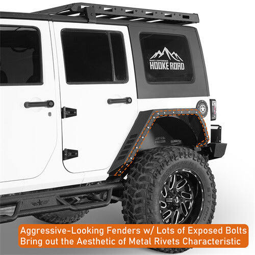 Bulwark Rear Fender Flares For 2007-2018 Jeep Wrangler JK 4-Door - LandShaker