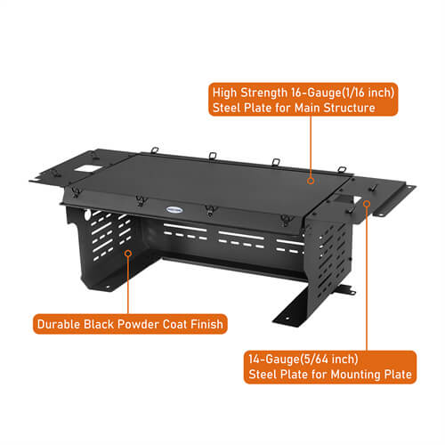 Road Trip Security Deck Enclosure For 2018-2023 Jeep Wrangler JL 2-Door - LandShaker