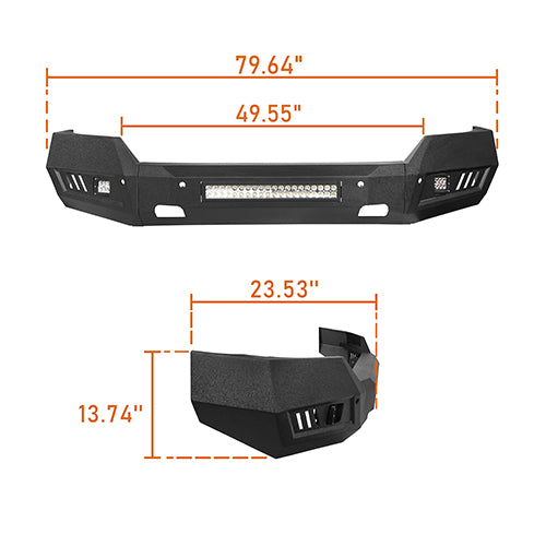 Chevrolet Front & Rear Bumper Combo(16-18 Chevy Silverado 1500)-LandShaker