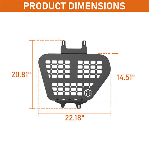 Rear Window Interior Storage Molle Panel Kit For 2010-2023 Lexus GX460 - Landshaker4x4