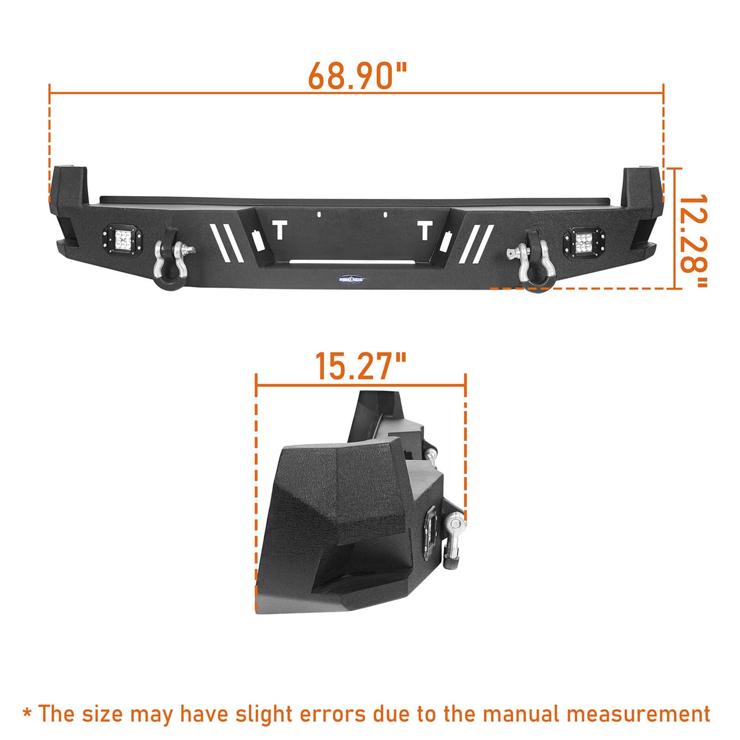 Rear Bumper w/LED Floodlights(05-15 Toyota Tacoma)-LandShaker