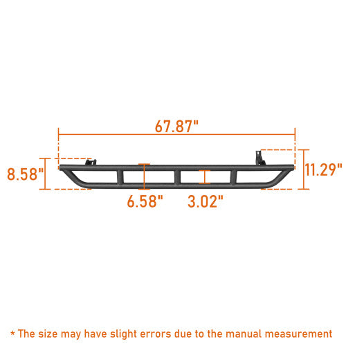 10-24 Toyota 4Runner Tube Slider Rocker Guards (Excluding Limited, Nightshade, TRD Sport & 10-13 SR5) - LandShaker
