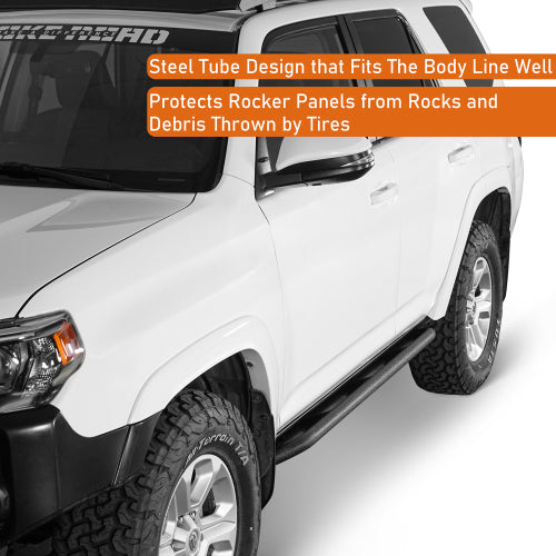 10-24 Toyota 4Runner Tube Slider Rocker Guards (Excluding Limited, Nightshade, TRD Sport & 10-13 SR5) - LandShaker