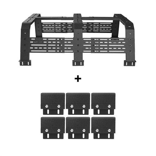 18.8" High Overland Bed Rack for Toyota Tacoma & Tundra 6' Bed  - LandShaker