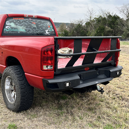 03-05 Ram 2500 Rear Bumper w/ 2×18W LED white floodlights - LandShaker