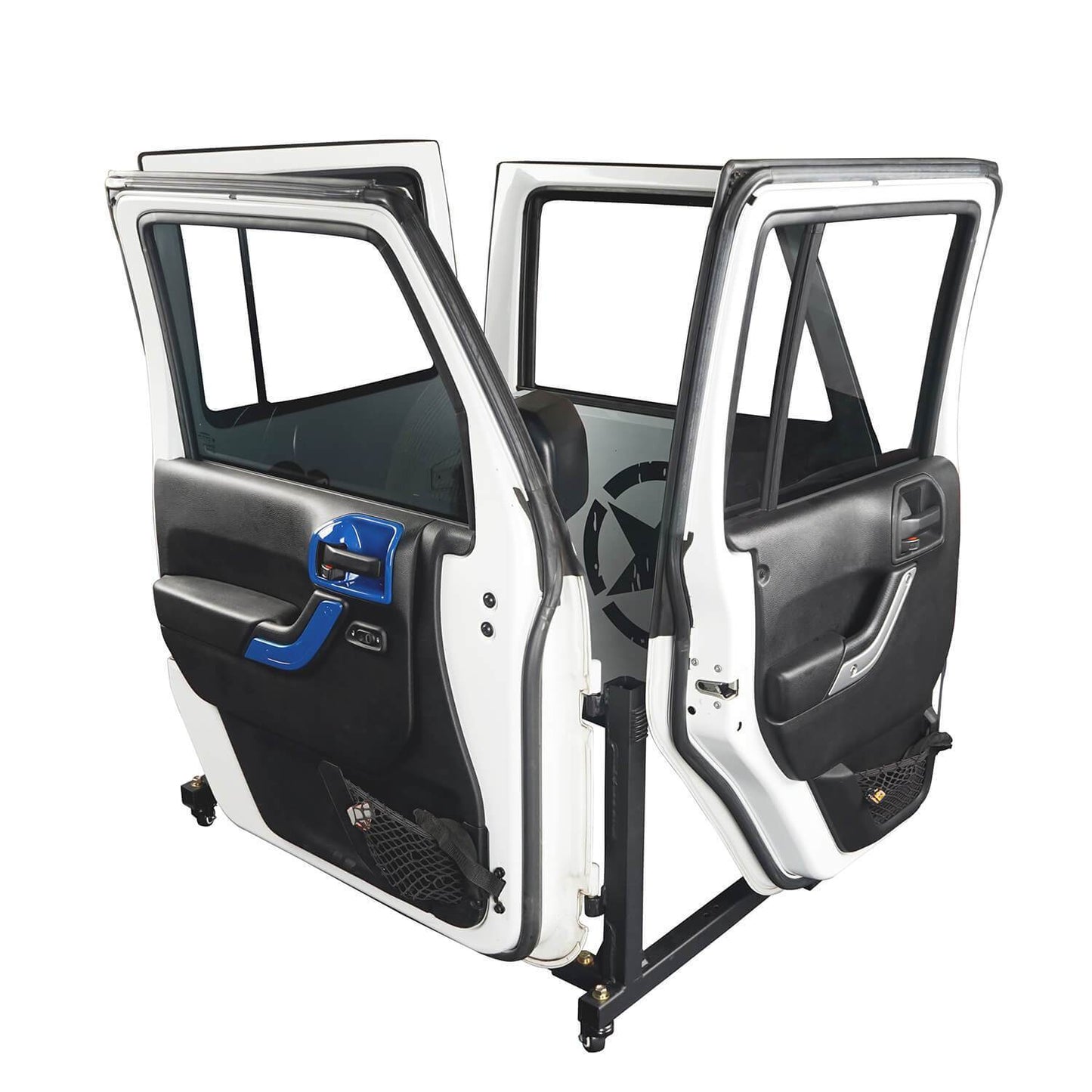 Door Rack Rock Crawler Door Storage(07-25 Jeep Wrangler JK/JKU JL/JLU 4 Door)-LandShaker