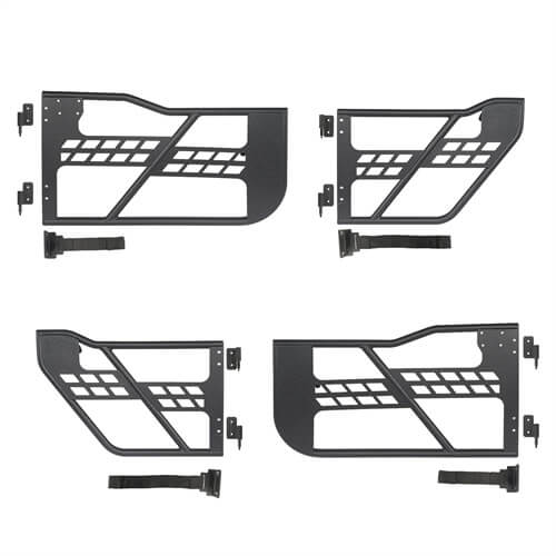 4-Door Side Steps & Tubular Half Doors Combo(20-25 Jeep Gladiator JT)-LandShaker