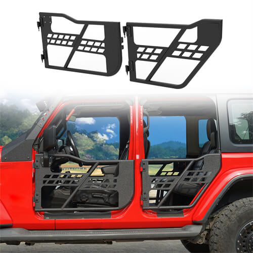 4-Door Side Steps & Tubular Half Doors Combo(20-25 Jeep Gladiator JT)-LandShaker
