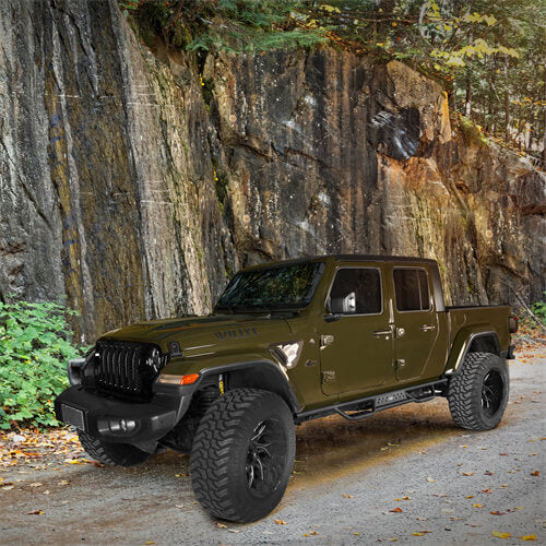 4-Door Side Steps & Tubular Half Doors Combo(20-25 Jeep Gladiator JT)-LandShaker