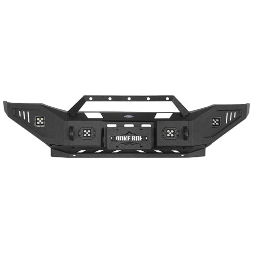 Front Bumper w/ Winch Plate & 4 LED Spotlights For 2006-2009 Ram 2500/3500 - Landshaker4x4