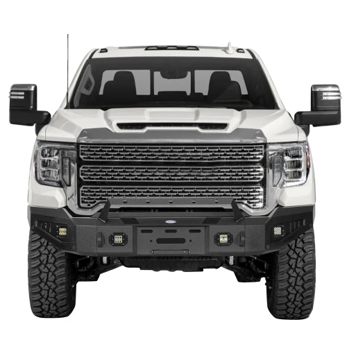 Aftermarkert Full-Width Front Bumper w/ Winch Plate (20-23 GMC Sierra 2500HD/3500HD) - LandShaker