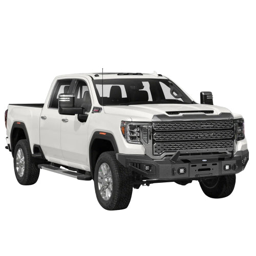 Aftermarkert Full-Width Front Bumper w/ Winch Plate (20-23 GMC Sierra 2500HD/3500HD) - LandShaker