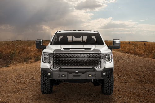 Aftermarkert Full-Width Front Bumper w/ Winch Plate (20-23 GMC Sierra 2500HD/3500HD) - LandShaker