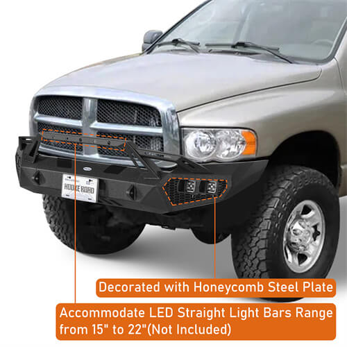Aftermarket Front Bumper w/ LED Lights For 2003-2005 Ram 2500 (Excluding Diesel Models) - LandShaker
