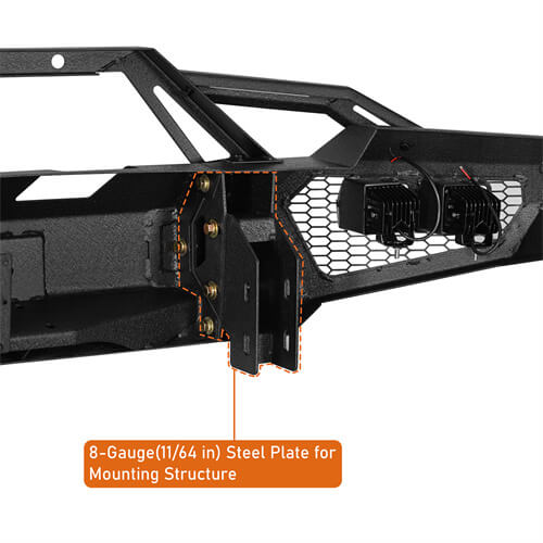 Aftermarket Front Bumper w/ LED Lights For 2003-2005 Ram 2500 (Excluding Diesel Models) - LandShaker