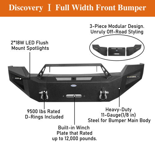 Aftermarket Full Width Front Bumper  (11-16 Ford F-250) - LandShaker