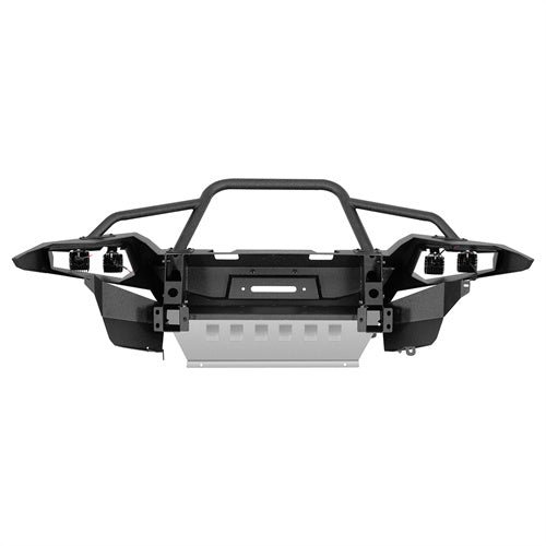 Aftermarket Full-Width Front Bumper w/ LED Spot Lights For 2014-2024 Toyota 4Runner - LandShaker4x4