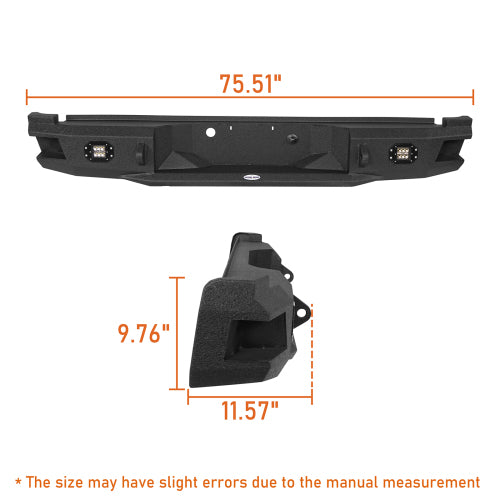 Aftermarket Pickup Truck Rear Bumper (05-07 Ford F-250) - LandShaker
