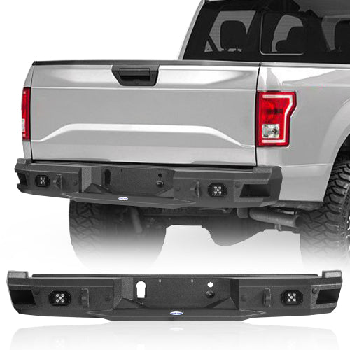 Aftermarket Rear Bumper w/ LED Spotlights (18-20 Ford F-150 , Excluding Raptor) - LandShaker