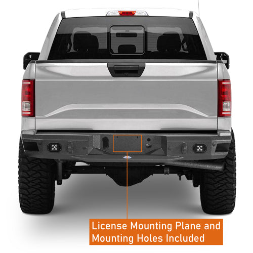 Aftermarket Rear Bumper w/ LED Spotlights (18-20 Ford F-150 , Excluding Raptor) - LandShaker