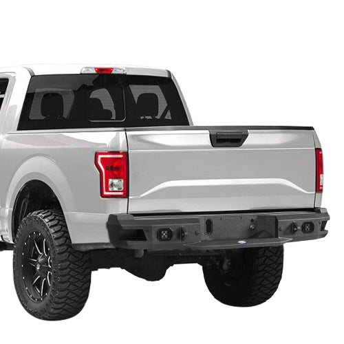 Aftermarket Rear Bumper w/ LED Spotlights (18-20 Ford F-150 , Excluding Raptor) - LandShaker