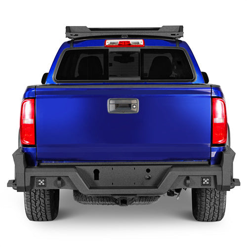 Aftermarket Rear Bumper w/ Bedside Slider Steps For 2015-2022 Chevy Colorado & GMC Canyon(Excluding ZR2 Models) - LandShaker4x4
